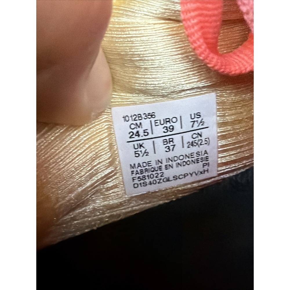 Asics Gel-Nimbus 25 Running Shoes Sneakers 1012B356 Orange Yellow Womens 7.5 GUC - Picture 9 of 12